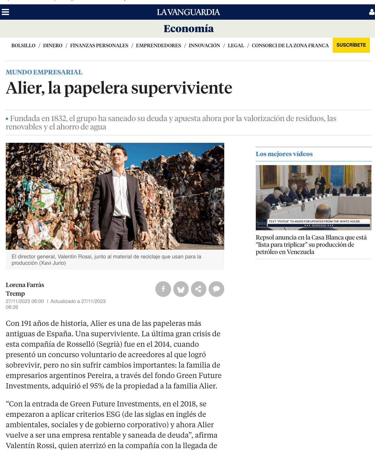 Caso de éxito de Alier 2023 - Estrategia de comunicación empresarial con Maco&Co