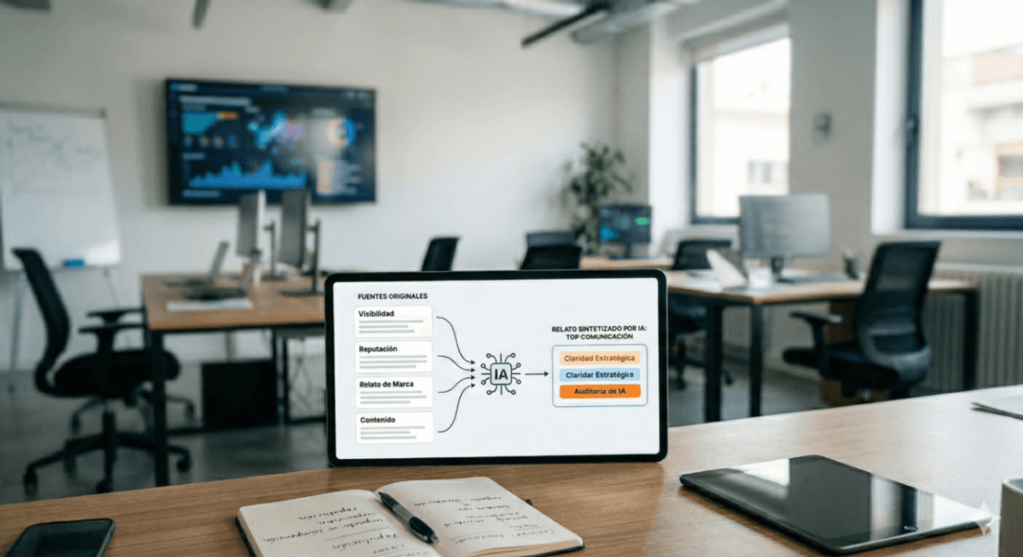 Communication is no longer interpreted: it is synthesized (and not all brands are prepared for this). - Artículo de blog de Maco&Co sobre comunicación estratégica y empresarial