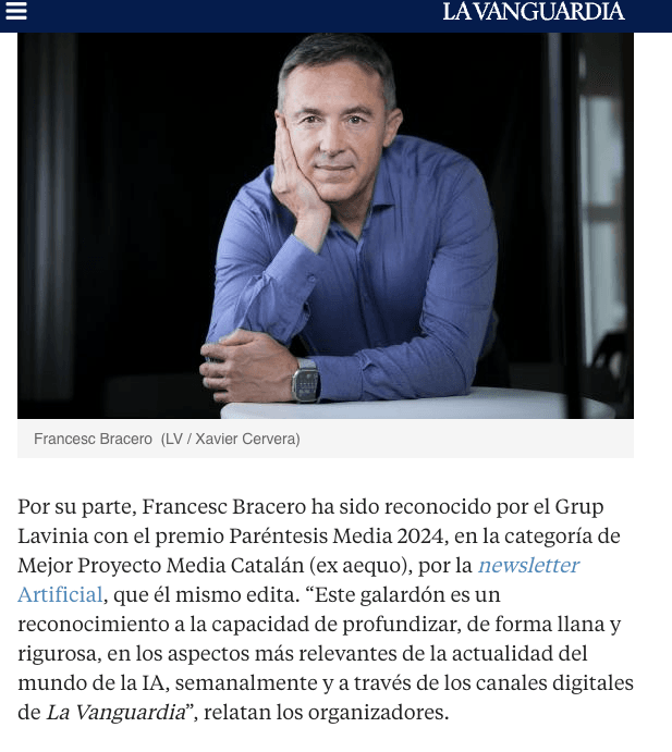Premis Paréntesis MEDia - Recorte de prensa y medios de comunicación 2