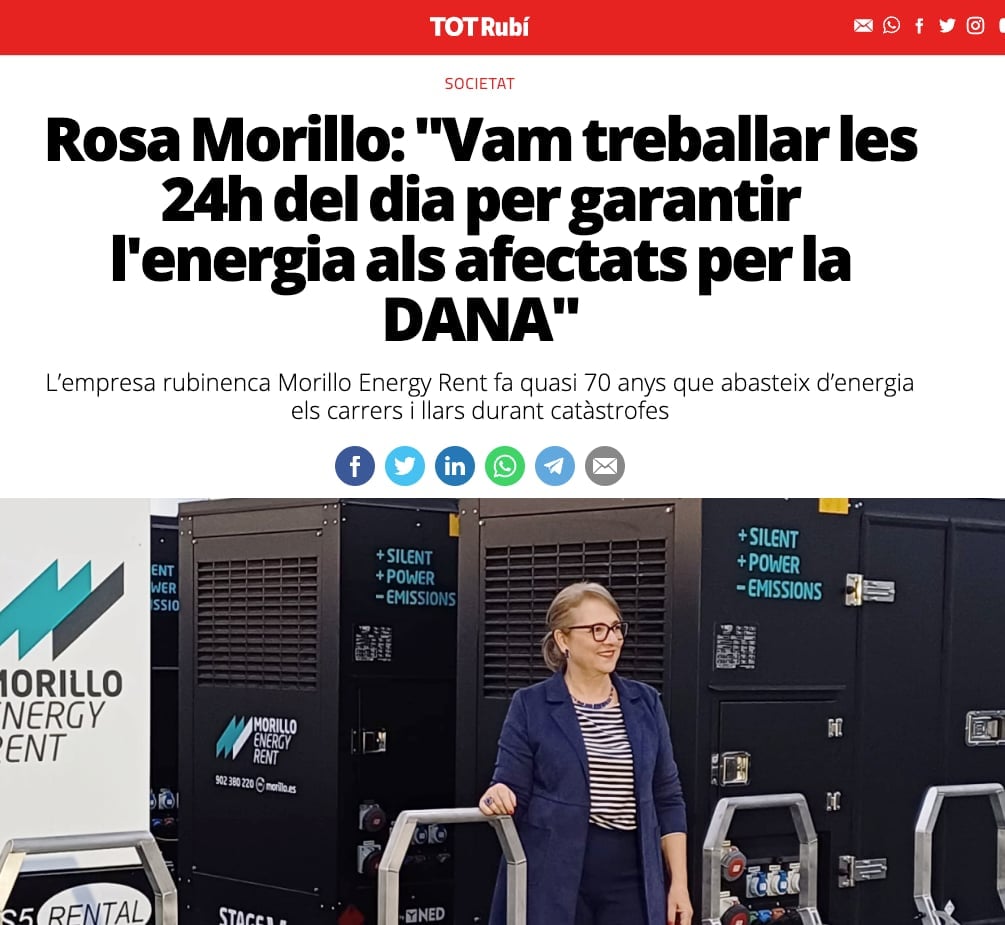 Morillo Energy Rent with DANA - Recorte de prensa y medios de comunicación 5