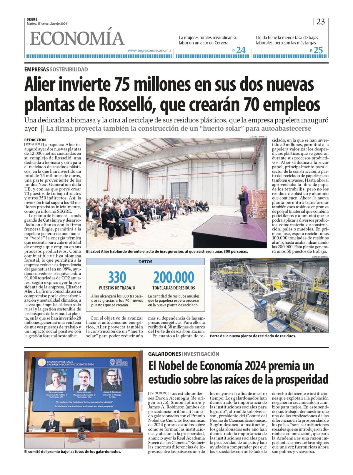 Alier 2024 - Recorte de prensa y medios de comunicación 1