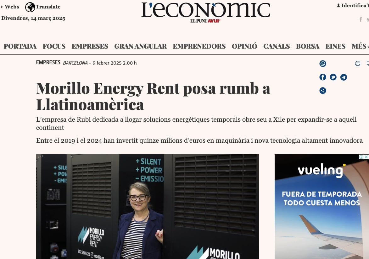Morillo Energy Rent with DANA - Recorte de prensa y medios de comunicación 2