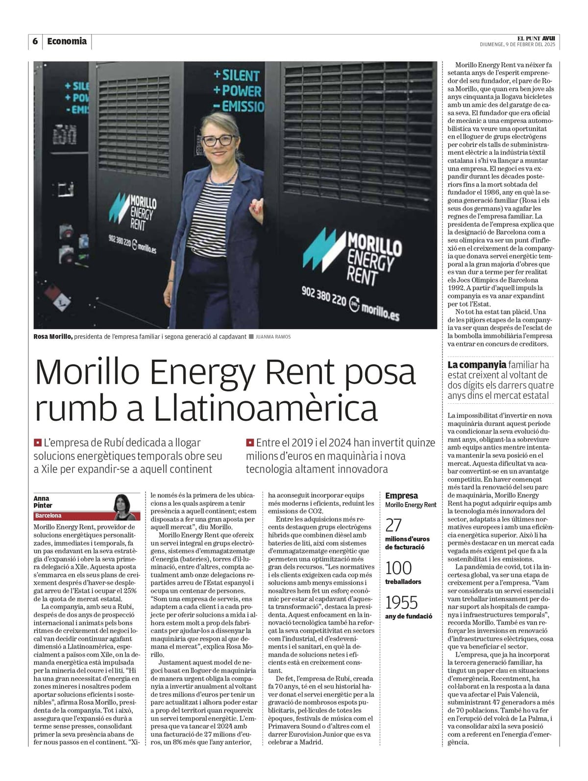 Morillo Energy Rent with DANA - Recorte de prensa y medios de comunicación 3
